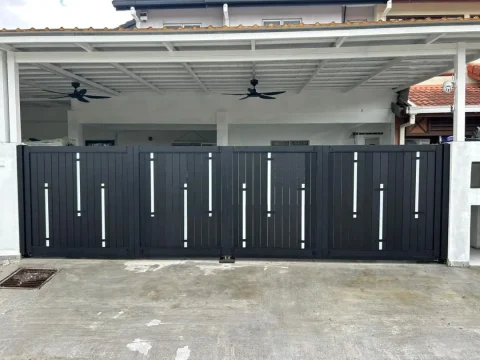 Fully aluminium SmartGate installed at a landed home, project photo 23