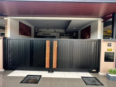 Fully aluminium SmartGate installed at a landed home, project photo 8
